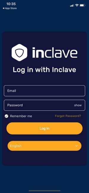 Log in to Inclave
